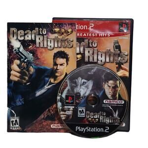 Dead To Rights PS2 Greatest Hits Video Game (Namco, 2002) CIB Pre-owned